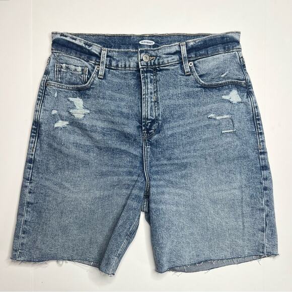 Old Navy Bermuda Cut Off Denim Shorts - Picture 1 of 3